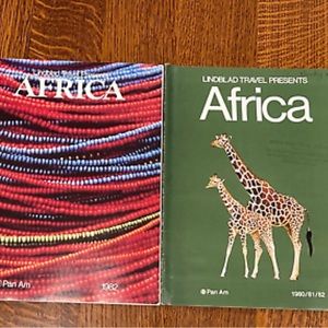 Pan Am 1980/81/82 and 1982 Africa Travel booklets plus soap
